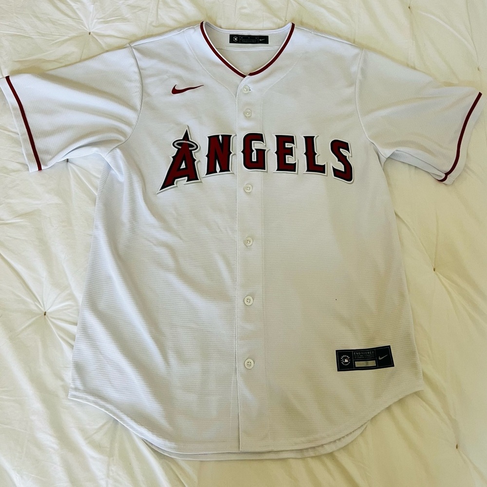 Mike Trout Angels Jersey - White